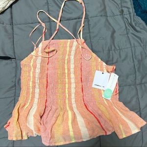 StitchFix ONeill halter tie back smock tank NWT